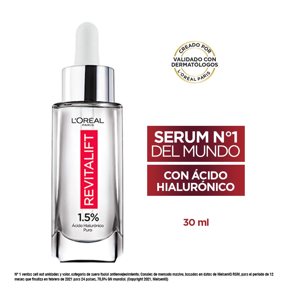 L'Oréal París Serum ácido hialurónico revitalift 30 ml