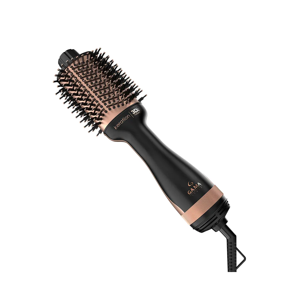 Gama Cepillo alisador 1300 W Negro Ocre KERATION Ga.Ma
