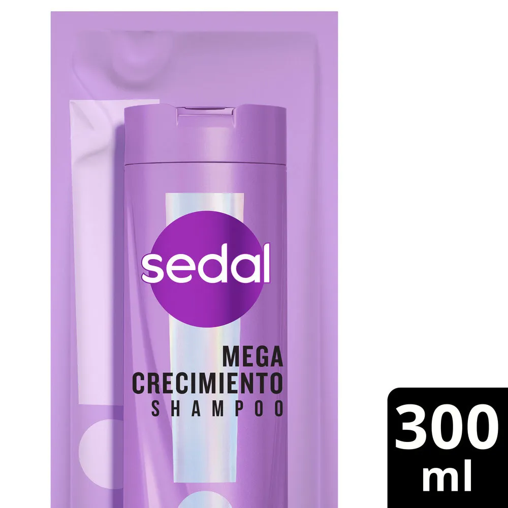 Sedal Shampoo Mega Crecimiento Doy Pack 300ml Sedal