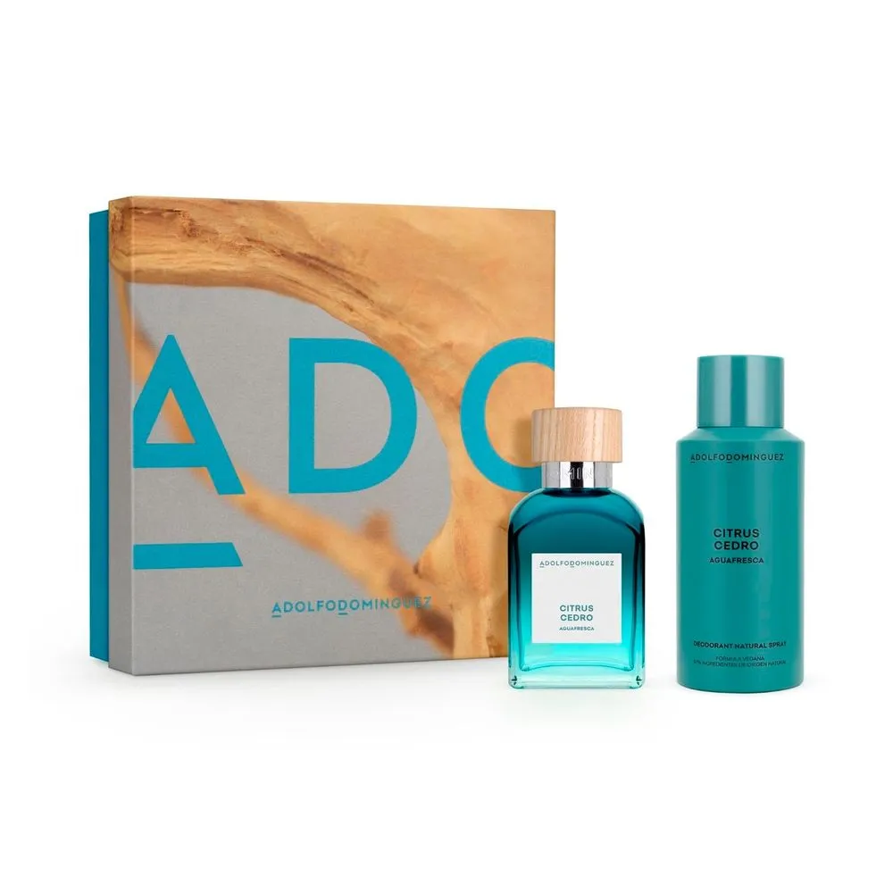 Adolfo Dominguez Set Agua Fresca Citrus Cedro