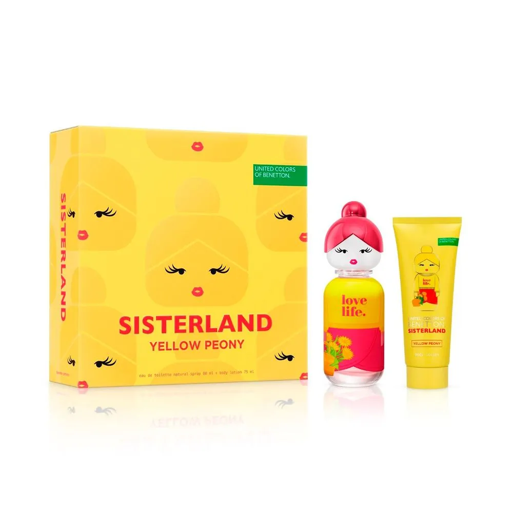 Benetton Set Sisterland Yellow Peony