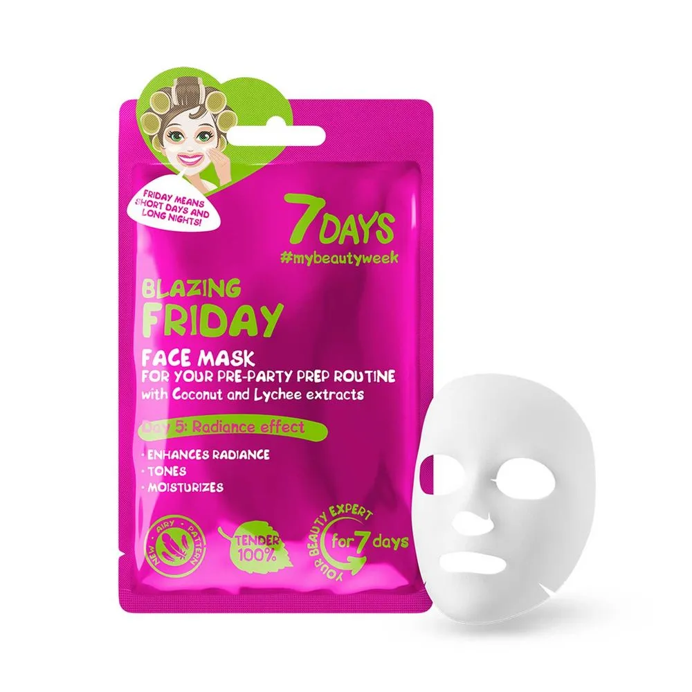 7Days 7DAYS FACE MASK BLAZING FRIDAY COCONUT WATER & LYCHEE