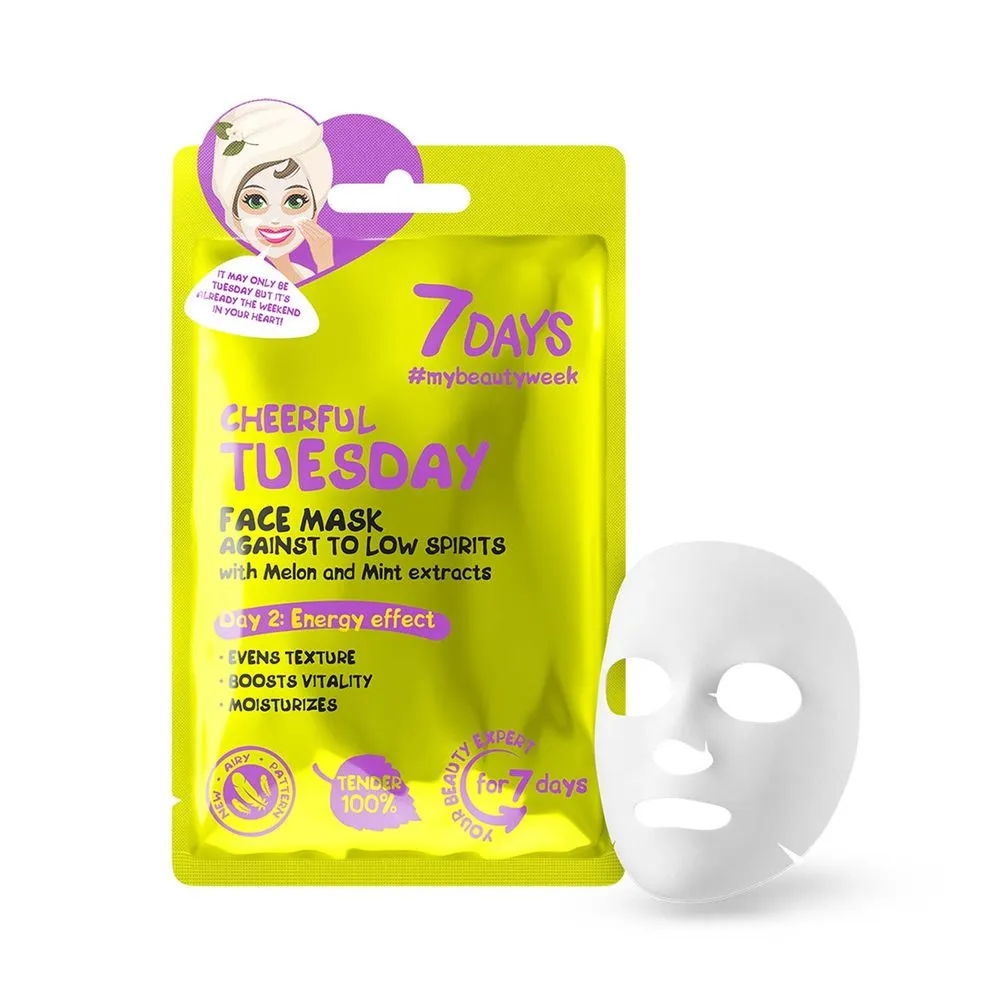 7Days 7DAYS FACE MASK CHEERFUL TUESDAY MELON & MINT
