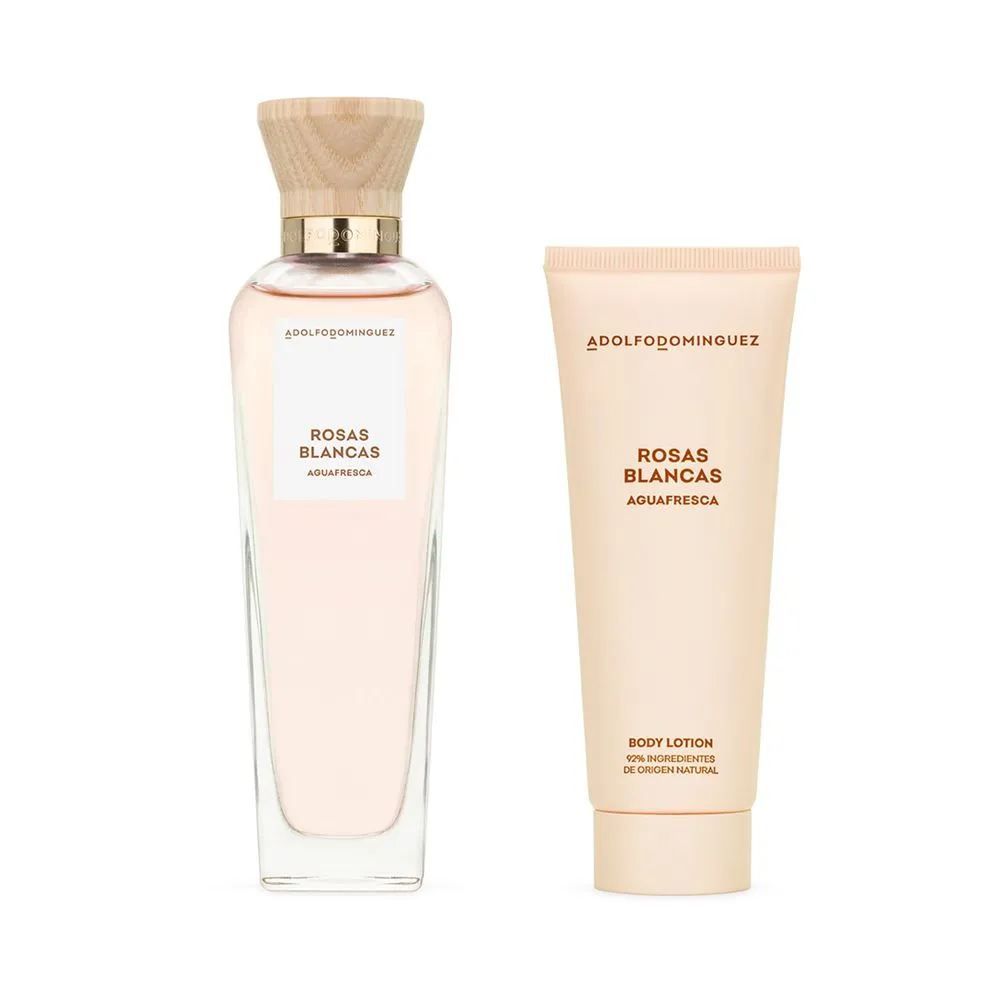Adolfo Dominguez Set Agua Fresca de Rosas Blancas