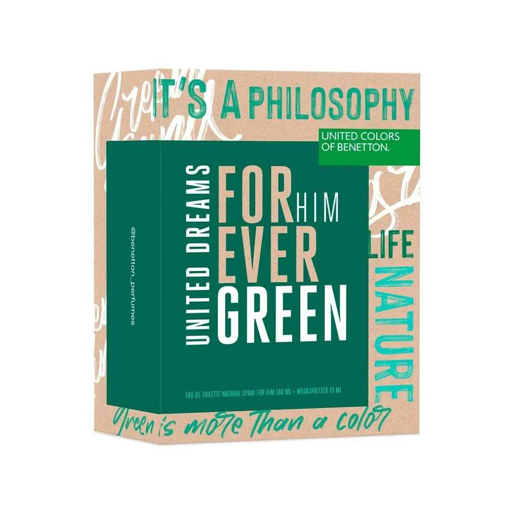 Benetton Set United Dreams Forever Green Him