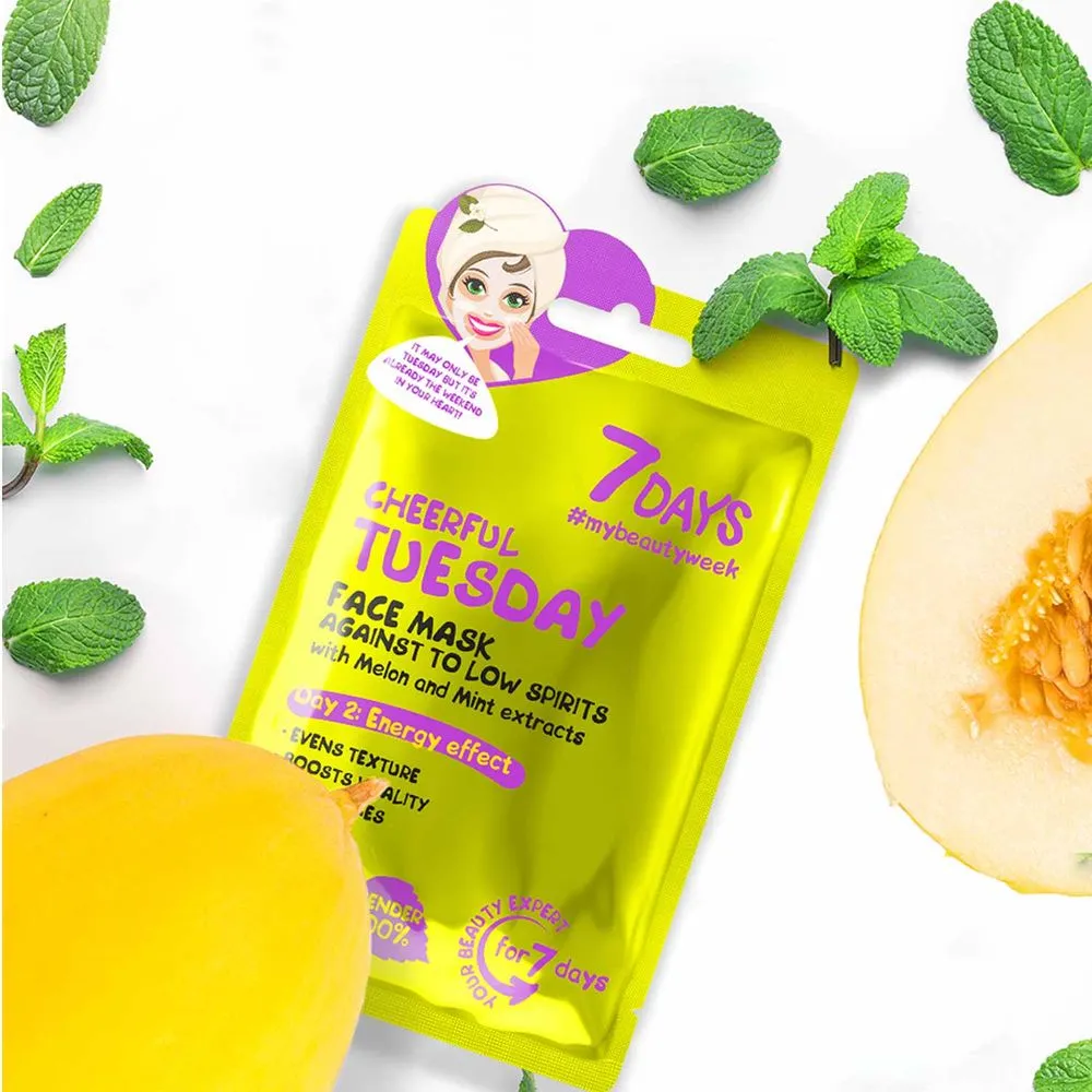 7Days 7DAYS FACE MASK CHEERFUL TUESDAY MELON & MINT