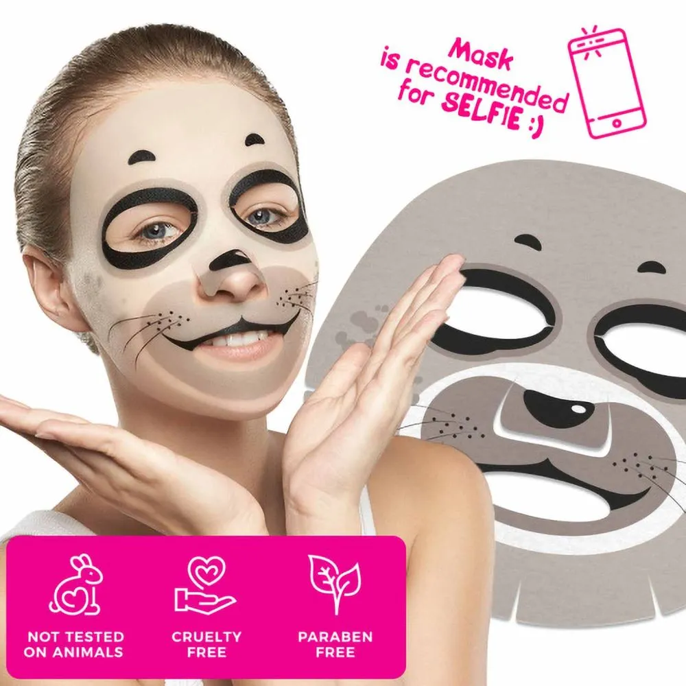 7Days 7DAYS ANIMAL MASK HAPPY SEA CALF ALGAE & ICELAND MOSS