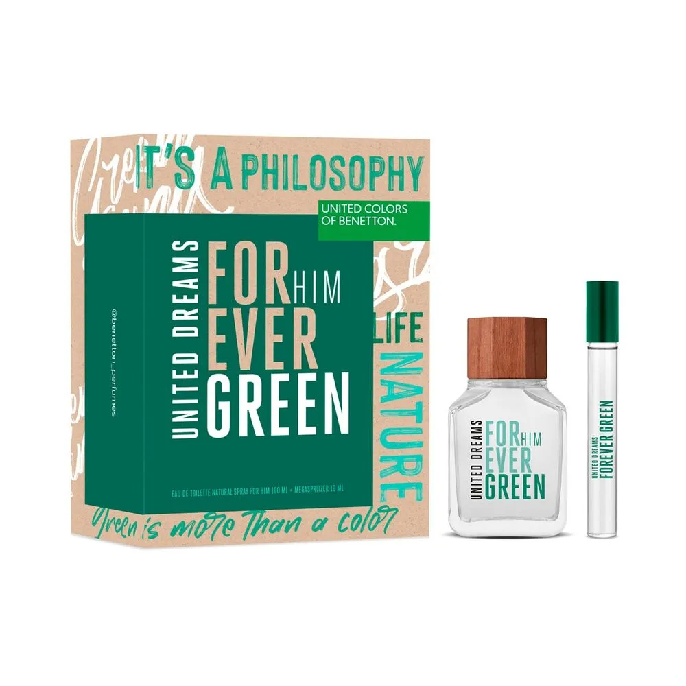 Benetton Set United Dreams Forever Green Him