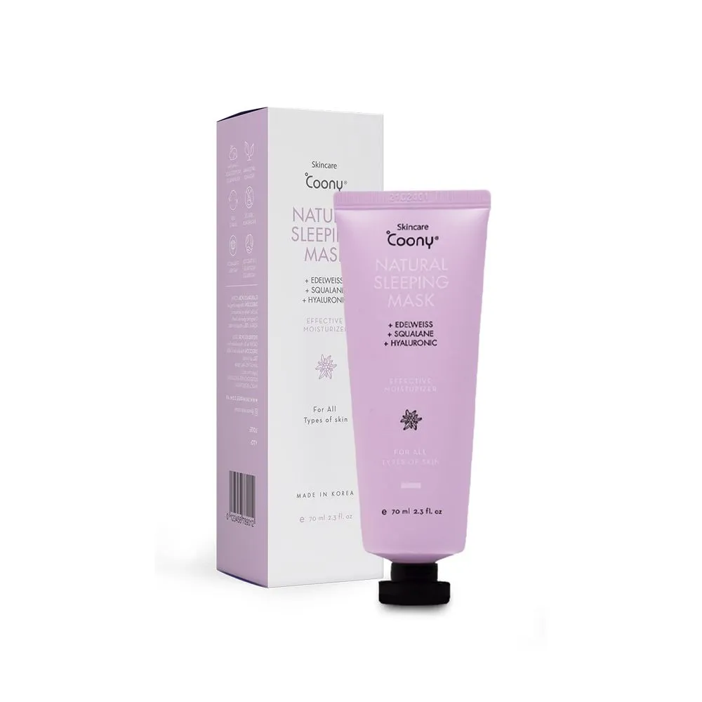 Coony Mascarilla Facial Natural Hidratante Nocturna Sleeping Mask