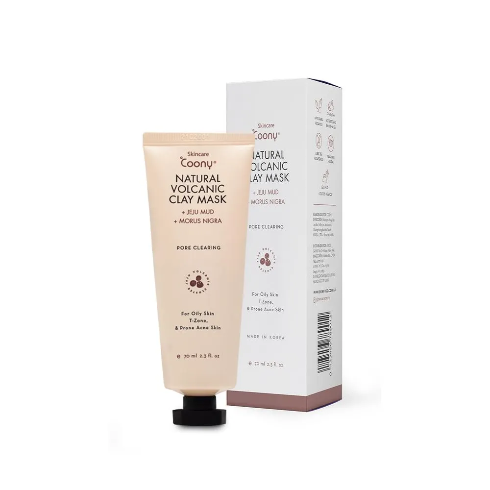 Coony Mascarilla Facial Natural Volcanic Clay Mask Con Arcilla De Jeju