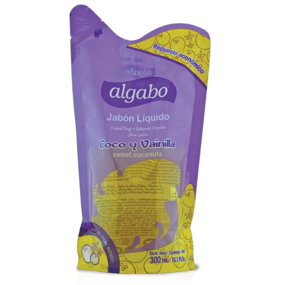 Algabo Jabón Líquido Coco & Vainilla Recarga