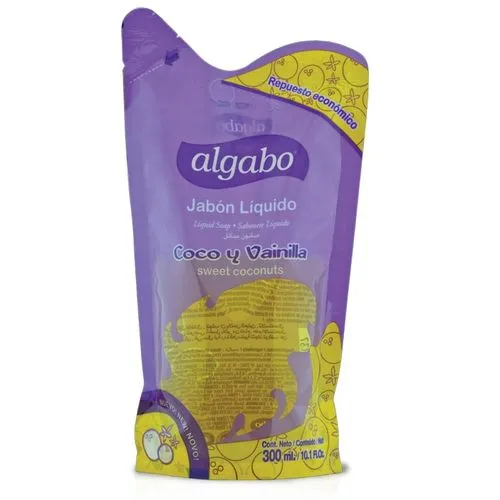 Algabo Jabón Líquido Coco & Vainilla Recarga