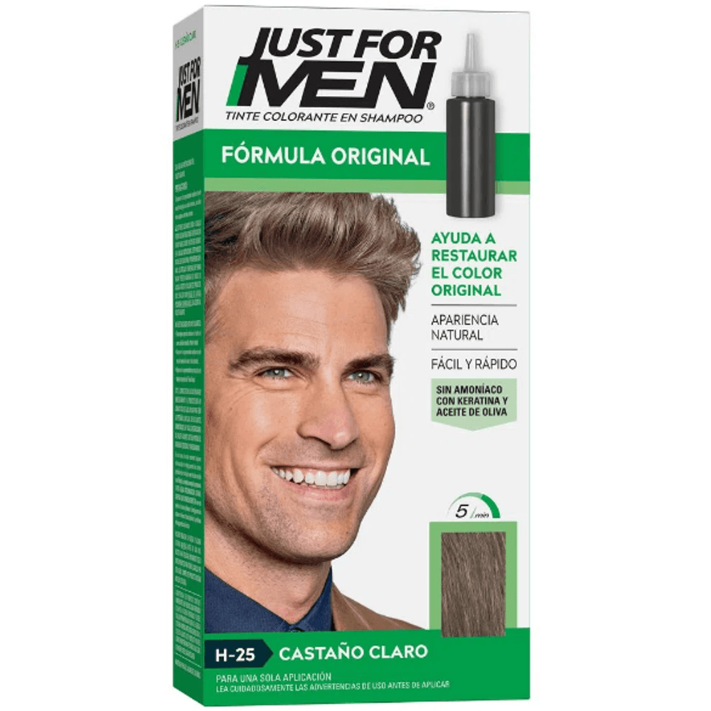 Just For Men Tinte Colorante Para Caballero En Shampoo