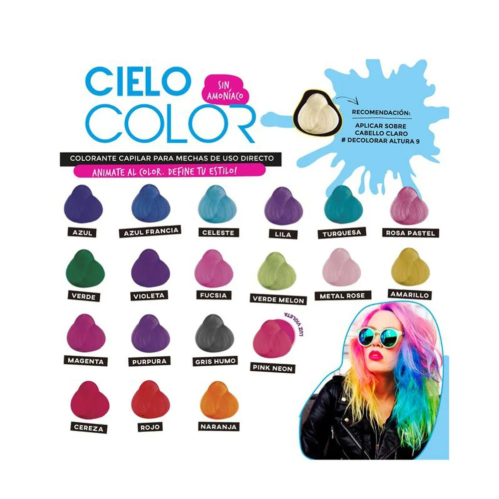 Otowil Tintura Semi Permanente Cielo Color Fantasía