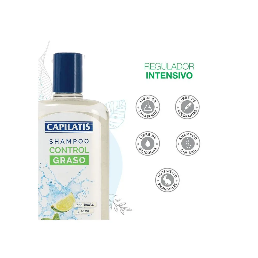 Capilatis Shampoo Control Graso Regulador Intensivo