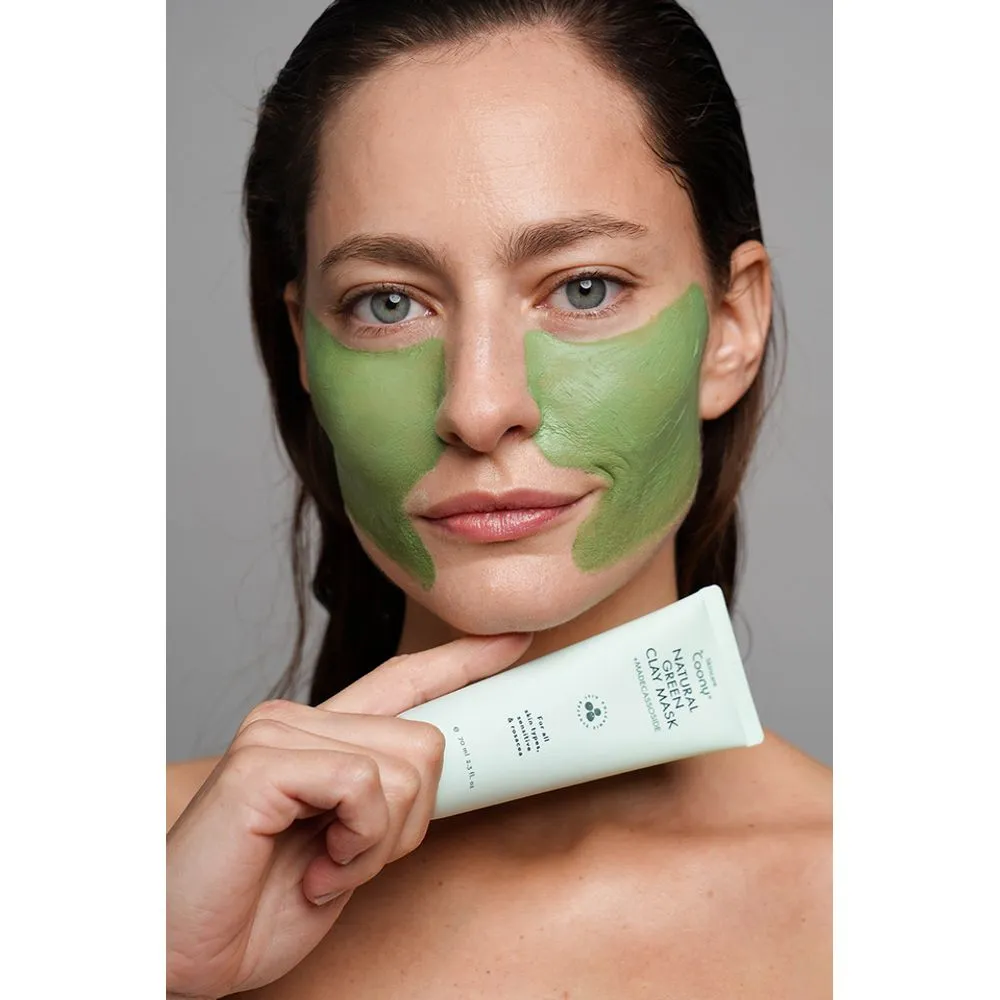 Coony Mascarilla Facial Natural Green Clay Con Arcilla De Madecassoside