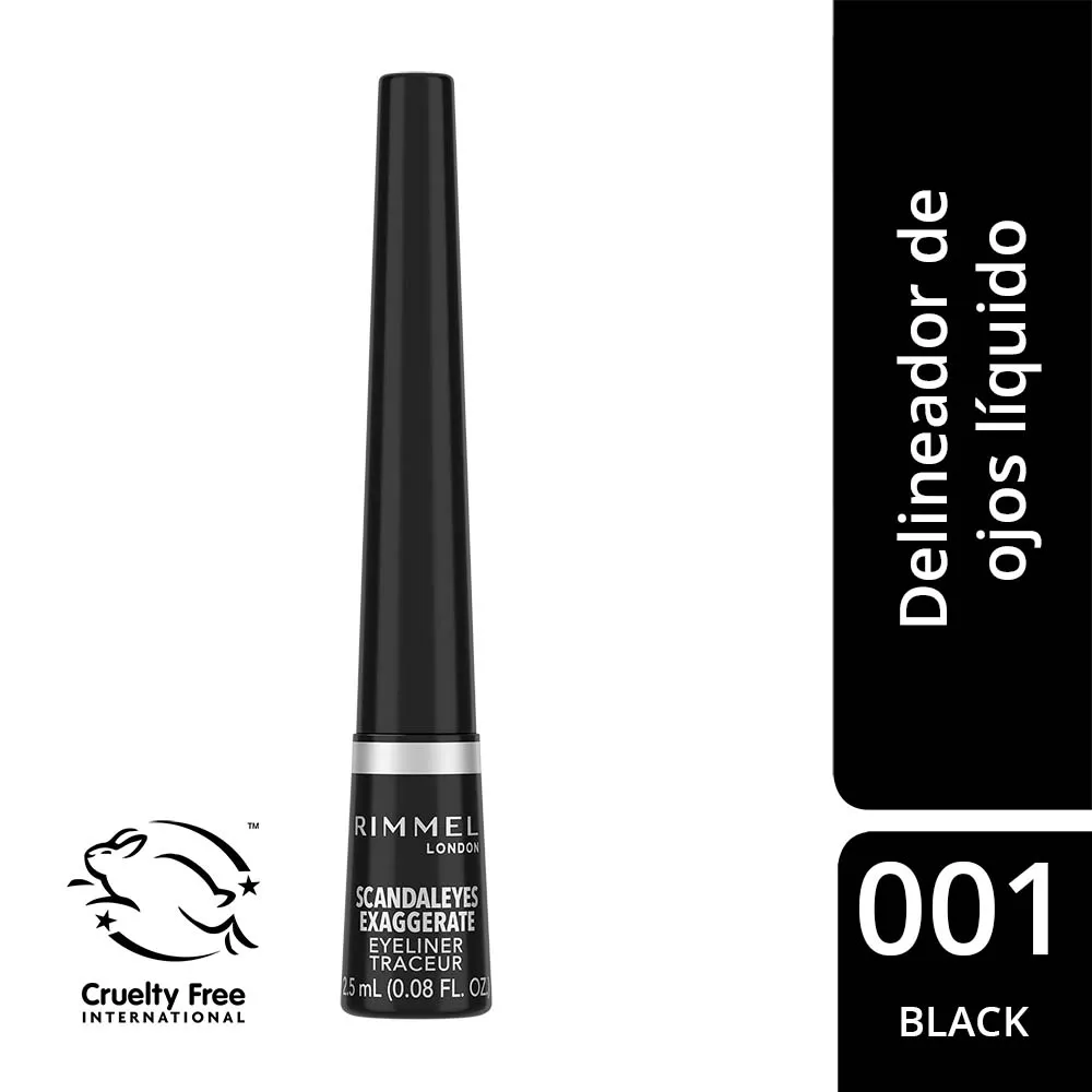 Rimmel Delineador De Ojos Líquido Exaggerate