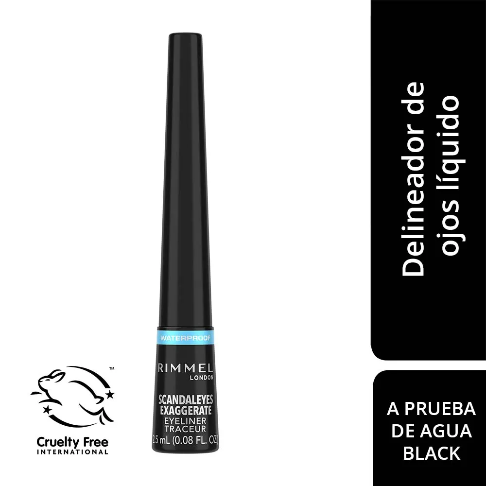 Rimmel Delineador De Ojos Líquido Waterproof Exaggerate