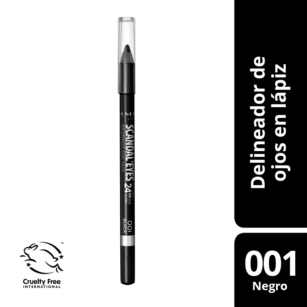 Rimmel Delineador De Ojos Scandaleyes Kohl Kajal Waterproof