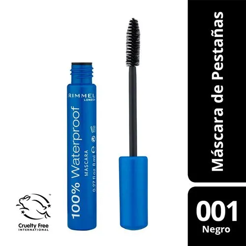 Rimmel Máscara De Pestañas 100% Waterproof