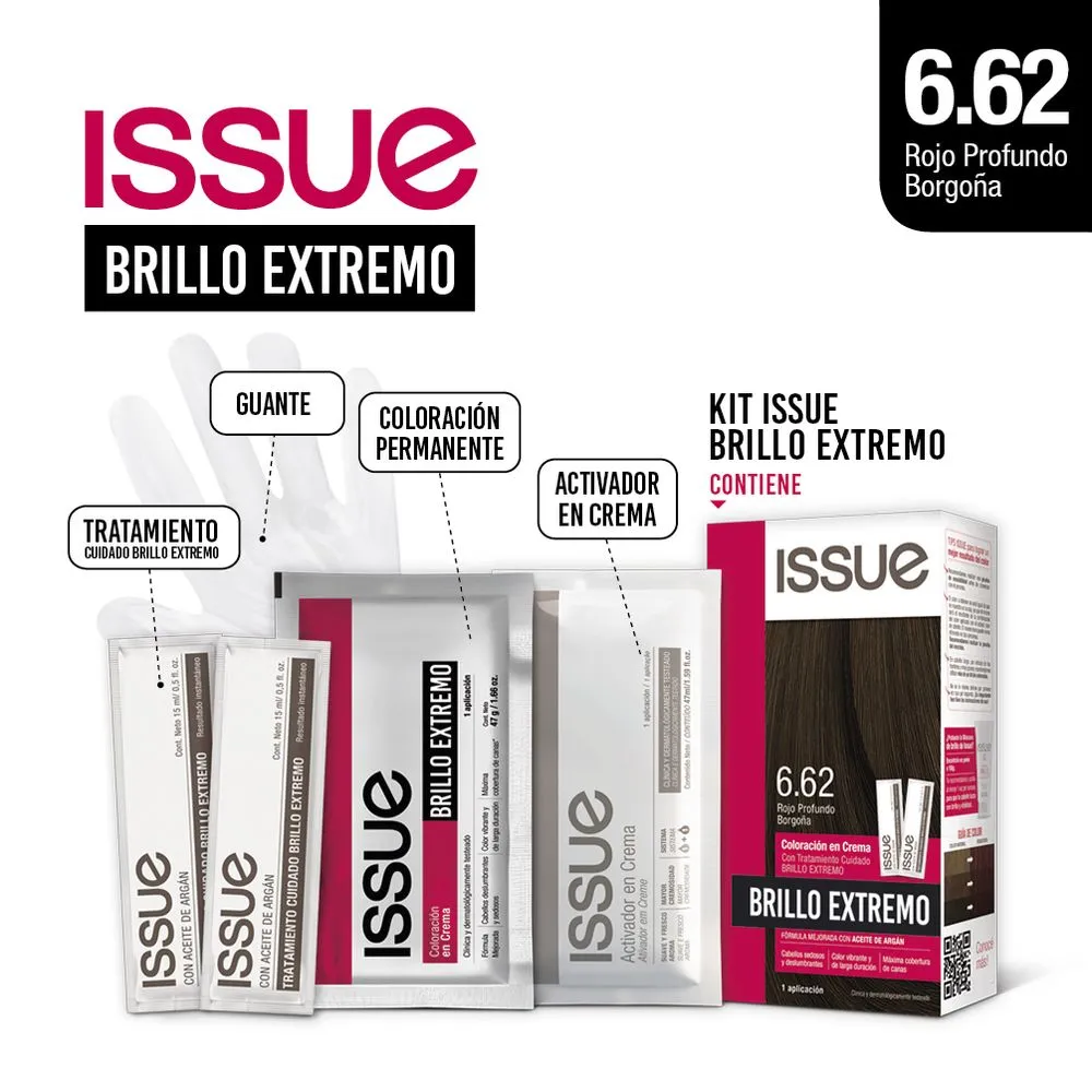 Issue Kit Coloración Permanente Brillo Extremo
