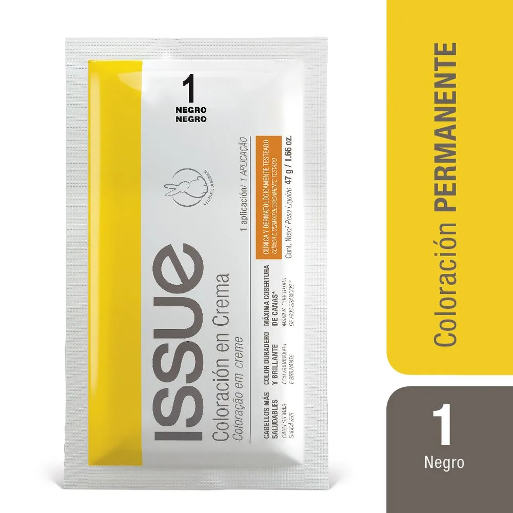 Issue Coloroción En Crema Sachet
