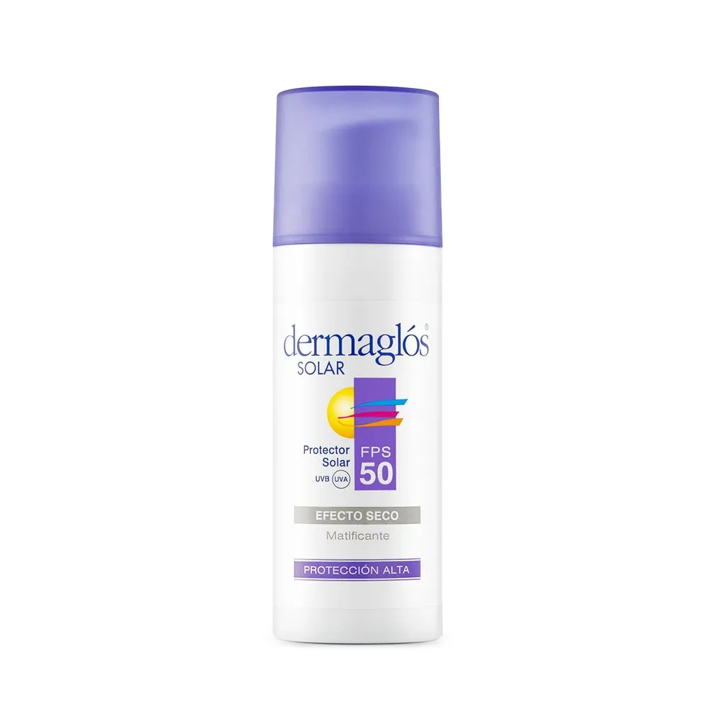 Dermaglós Protector Solar Facial Efecto Seco FPS 50