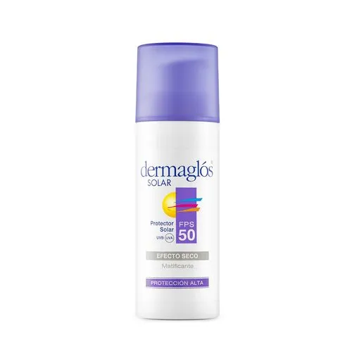 Dermaglós Protector Solar Facial Efecto Seco FPS 50