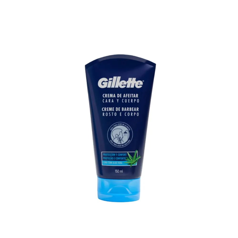 Gillette Crema de Afeitar Rostro y Cuerpo