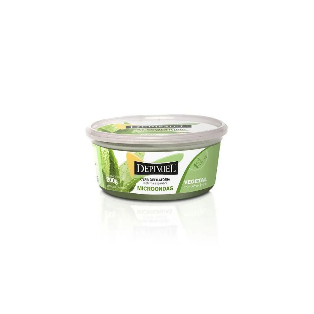Depimiel Cera Depilatoria Vegetal para Microondas con Aloe Vera