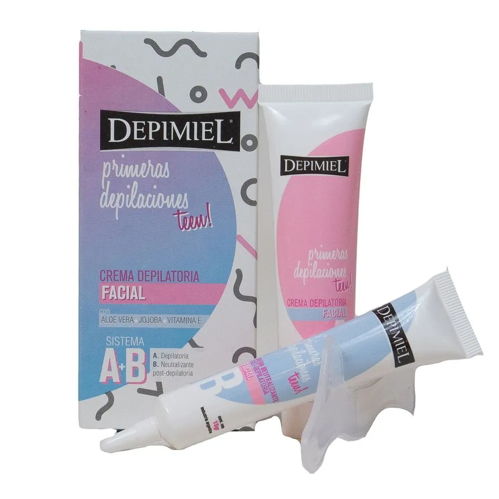 Depimiel Crema Depilatoria Facial A+B Teens Con Aloe Vera