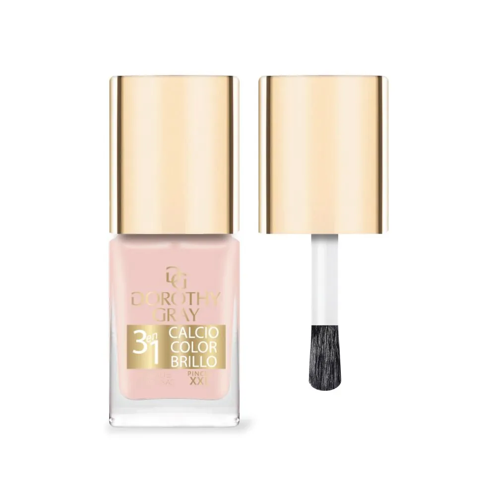 Dorothy Gray Esmalte De Uñas Calcio Color Brillo 3 En 1