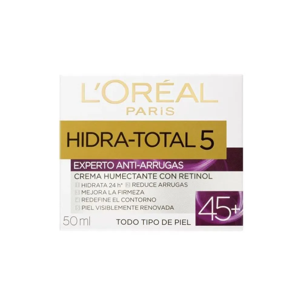 L'Oréal París Crema Hidra Total 5 Expert Antiarrugas +45
