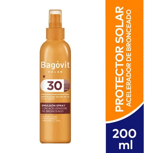 Bagóvit Acelerador De Bronceado Spray FPS 30