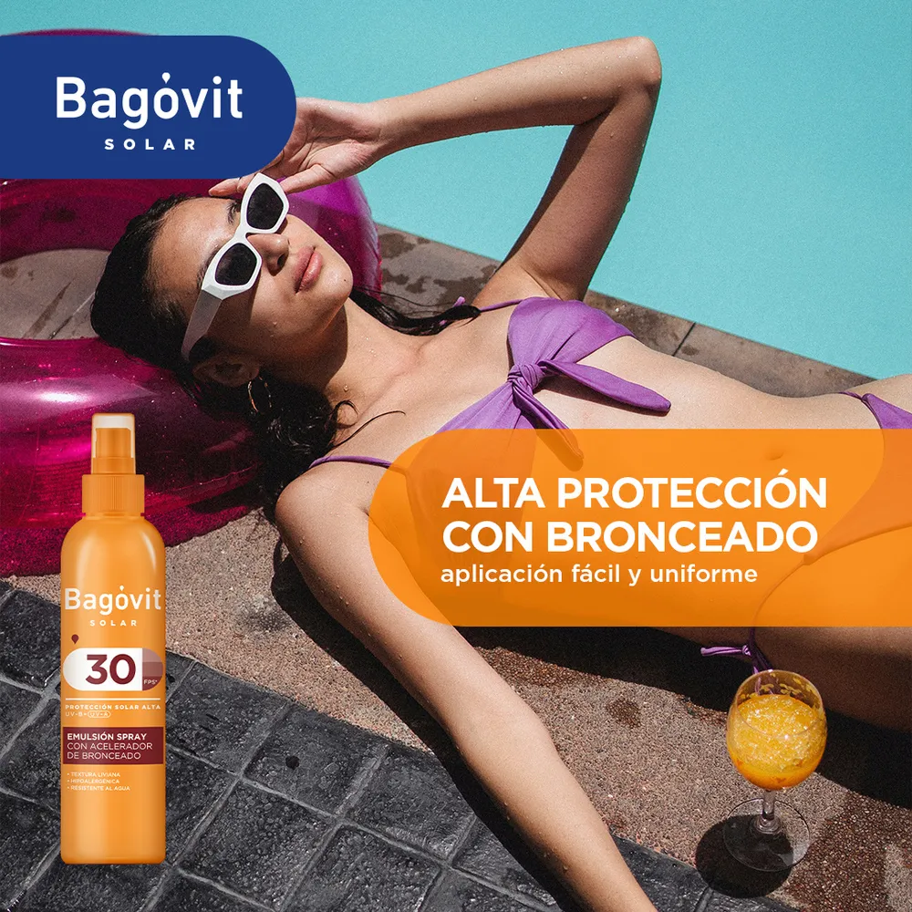 Bagóvit Acelerador De Bronceado Spray FPS 30