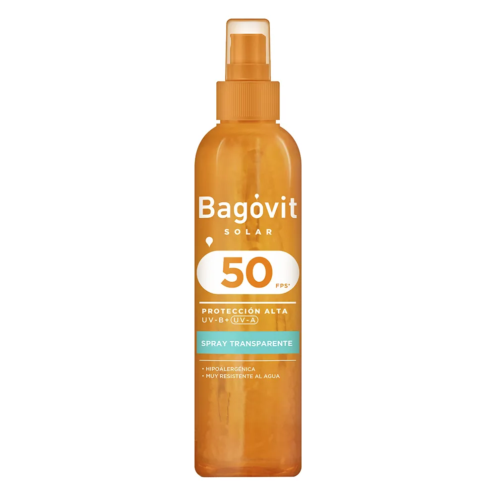 Bagóvit Protector Solar Transparente Spray FPS 50