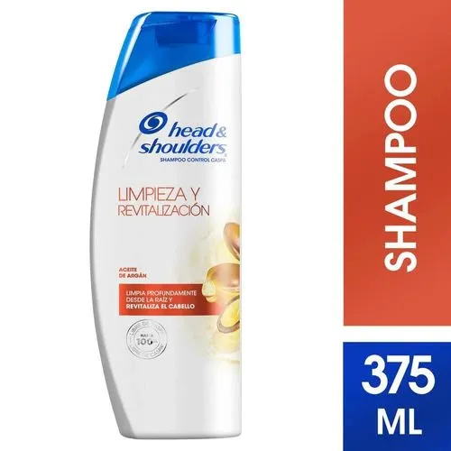 Head & Shoulders Shampoo Limpieza y Revitalización Con Aceite de Argán