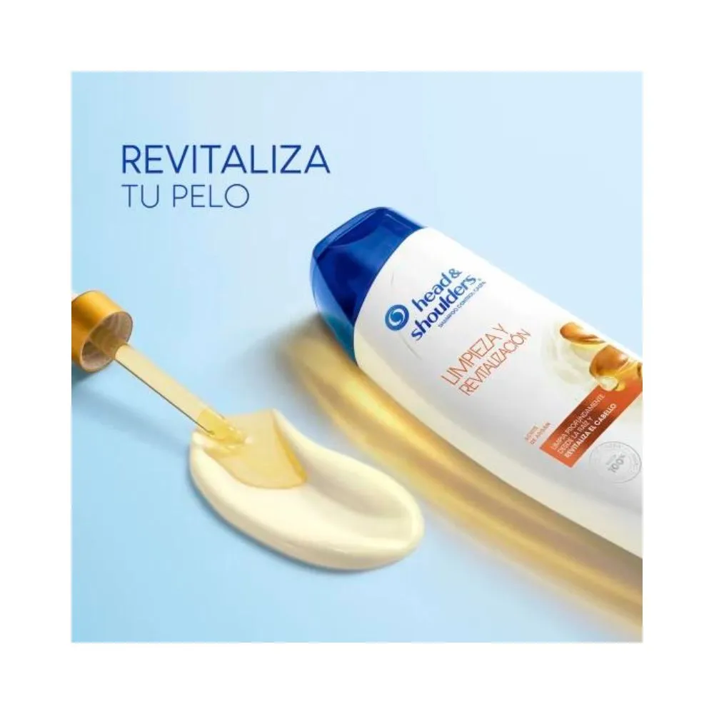 Head & Shoulders Shampoo Limpieza y Revitalización Con Aceite de Argán