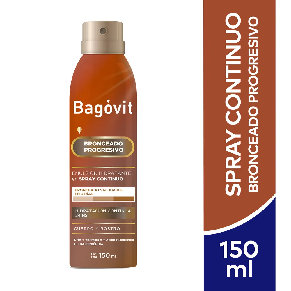 Bagóvit Emulsión Bronceado Progresivo Spray Continuo