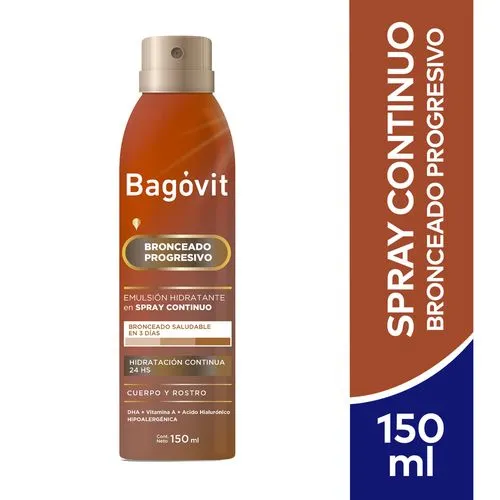 Bagóvit Emulsión Bronceado Progresivo Spray Continuo