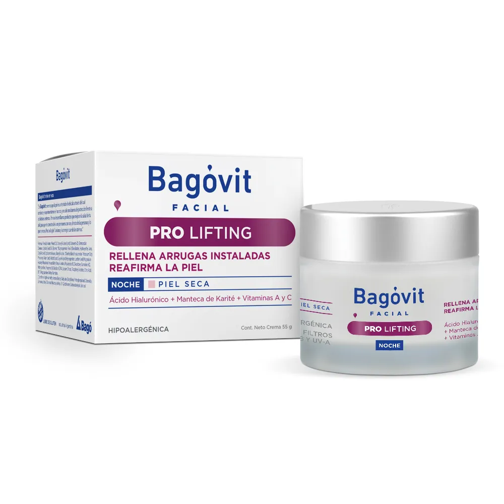 Bagóvit Crema Facial Antiarrugas Reafirmante Pro Lifting Noche Piel Seca