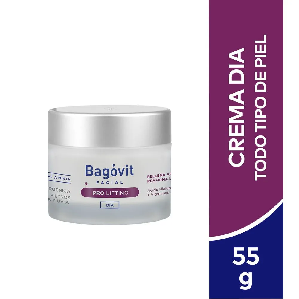 Bagóvit Crema Facial Antiarrugas Reafirmante Pro Lifting de Día Para Todo Tipo de Piel