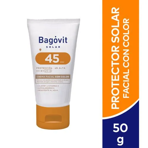 Bagóvit Protector Solar Facial Con Color FPS 45