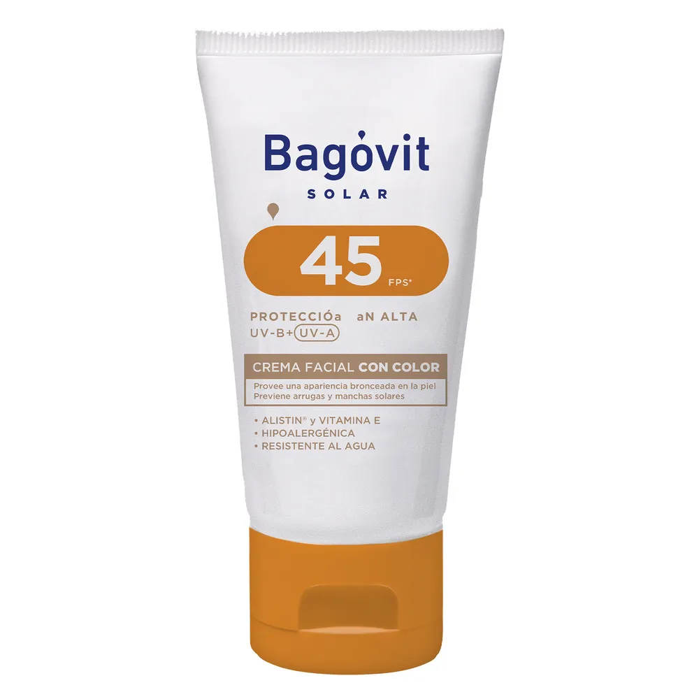 Bagóvit Protector Solar Facial Con Color FPS 45