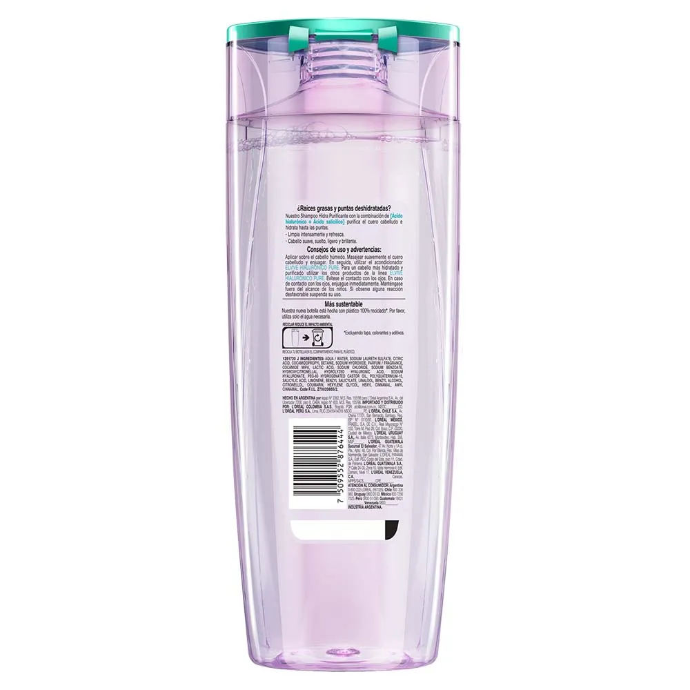 Elvive Shampoo Elvive Hialuronico Pure