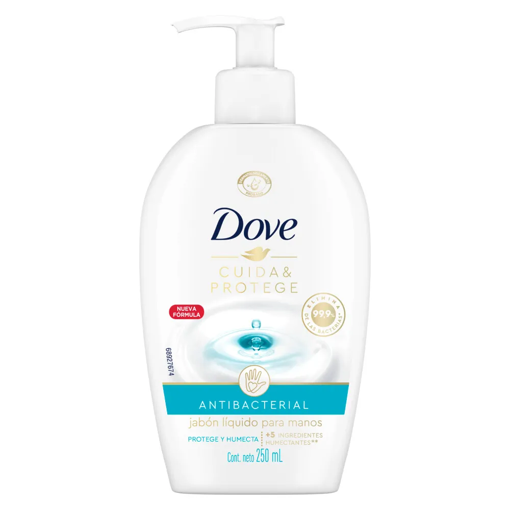 Dove Jabón Líquido Para Manos Antibacterial Cuida & Protege