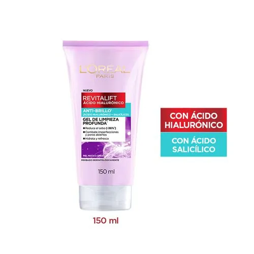 L'Oréal París Gel de Limpieza Anti Brillo L'Oreal Paris Revitalift