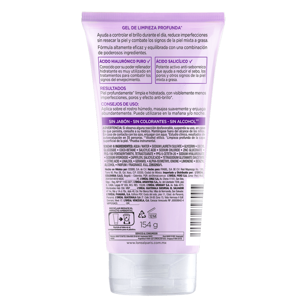L'Oréal París Gel de Limpieza Anti Brillo L'Oreal Paris Revitalift