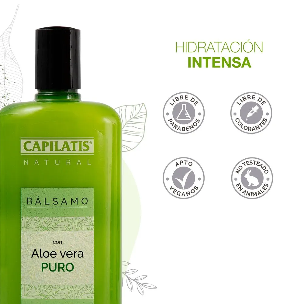 Capilatis Bálsamo Aloe Vera Puro Hidratación Intensa