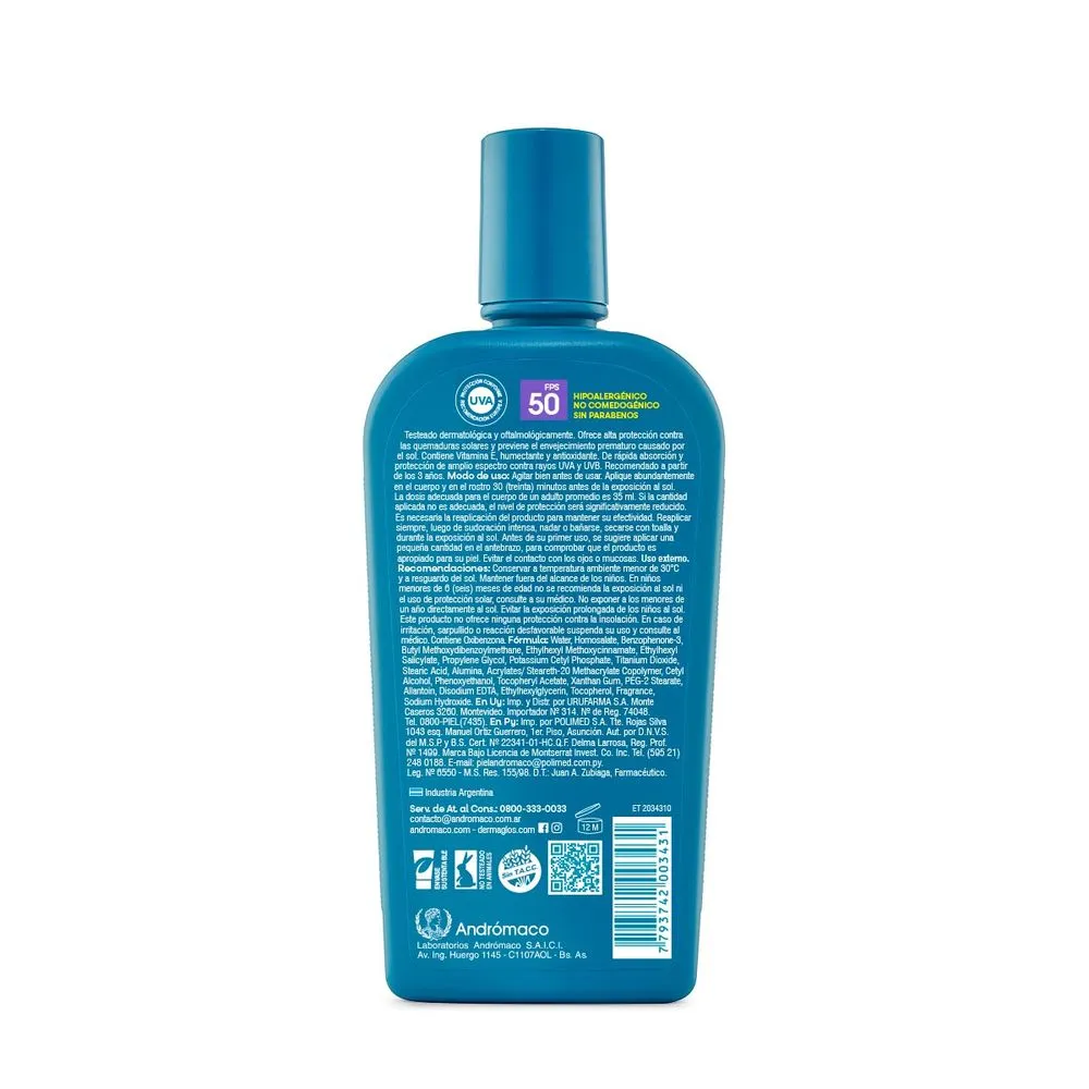 Dermaglós Protector Solar Con Vitamina E FPS 50
